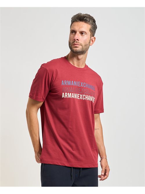 Men's Armani Exchange crew neck T-shirt with print ARMANI EXCHANGE | XM001444-AF10358UA328